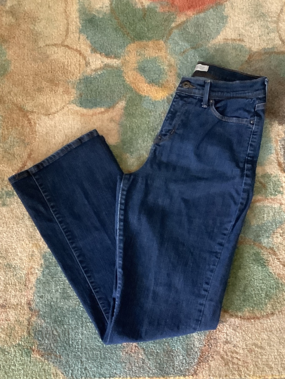 Levi's Women's 512 Bootcut Leg Jeans in Deep Blue Denim